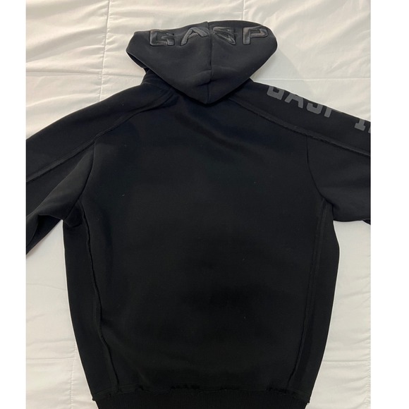 GASP Industries Black Full Zip Hoodie Logo Print Men's Athletic Size Small - Picture 9 of 10
